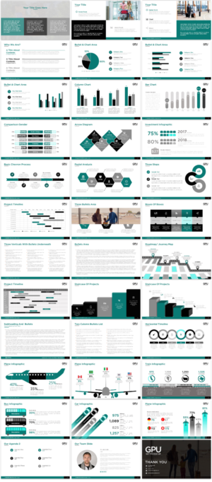 Powerpoint presentation sales pack for ground transfer company | Diseño de PowerPoint por Imazing