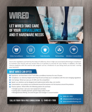 Cannabis Security Company- Sales Flyer | Flyer Design by alex989