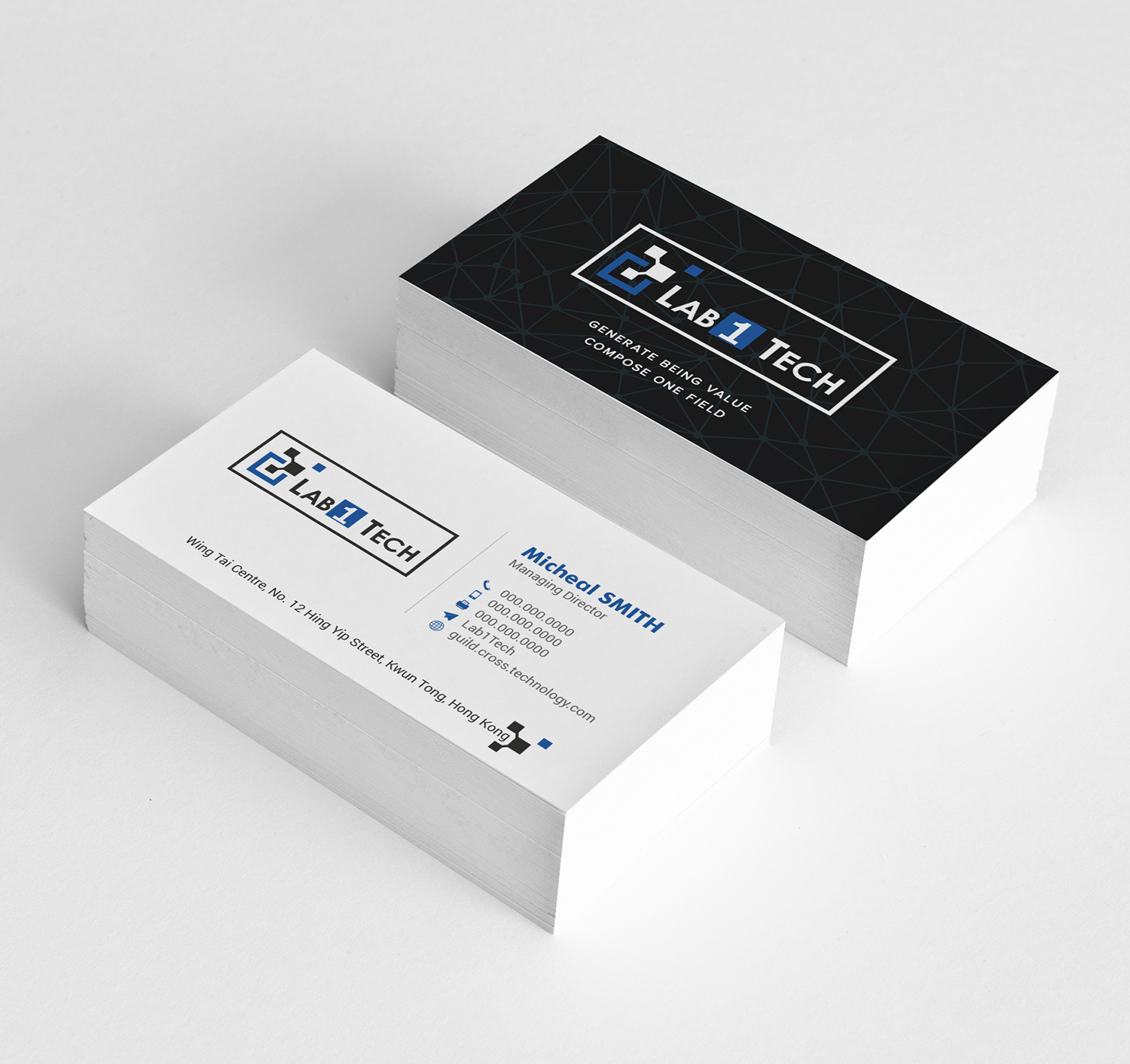 Business Card Design by Tilt for Lab1 Tech Limited | Design #18983802