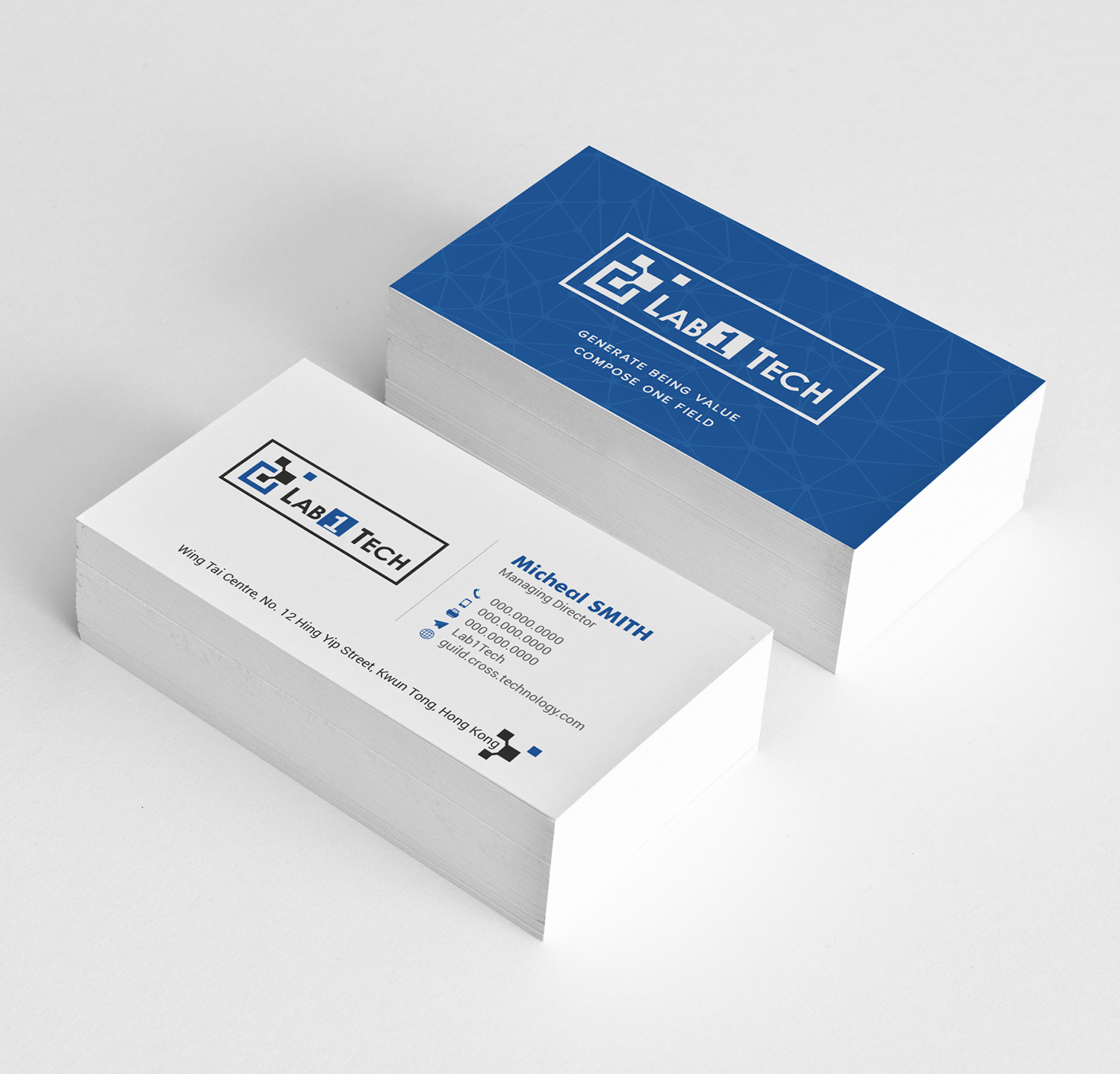 Visitenkarten-Design von Tilt für Lab1 Tech Limited | Design #18983803