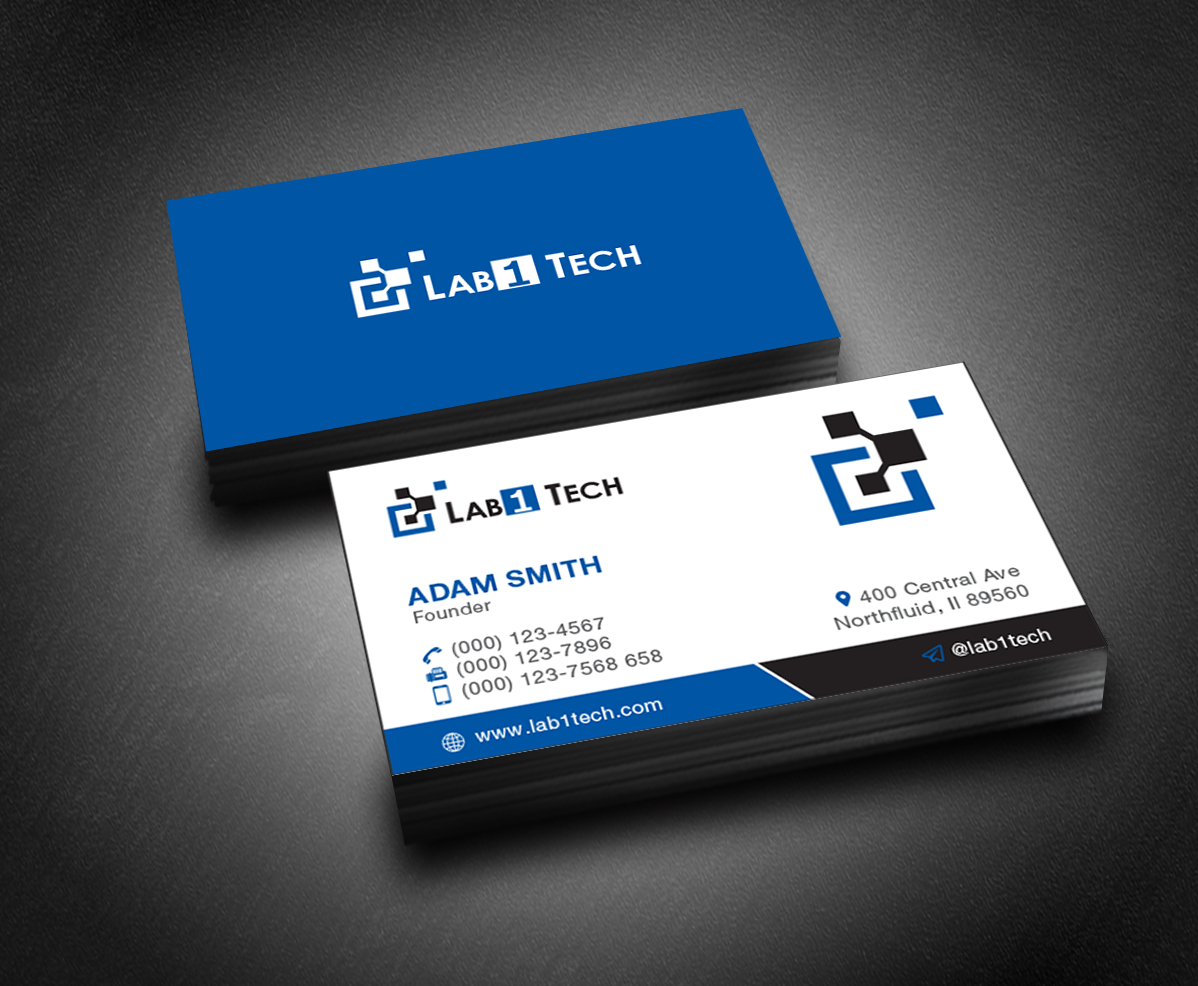 Business Card Design by S22design for Lab1 Tech Limited | Design #18974549