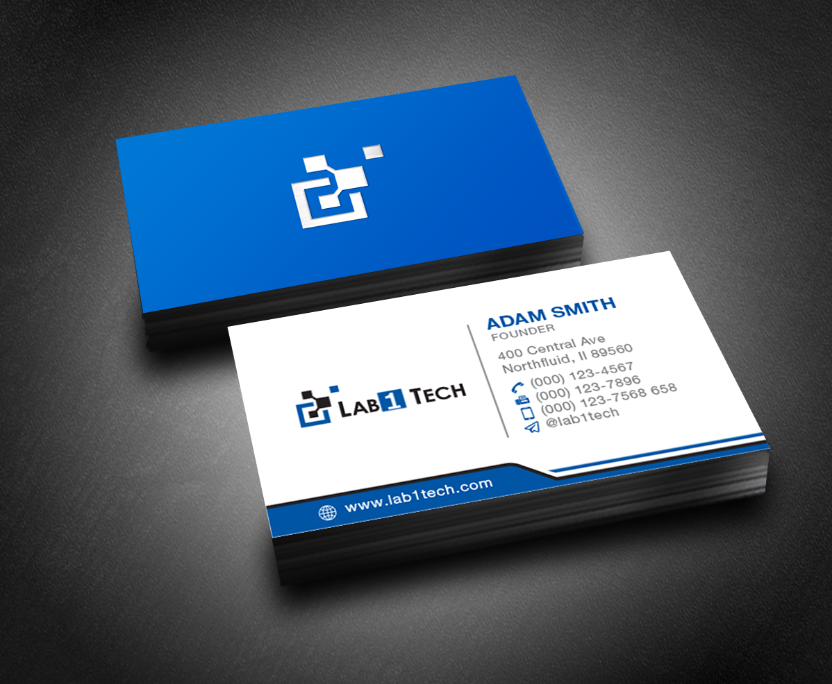 Business Card Design by S22design for Lab1 Tech Limited | Design #18974930