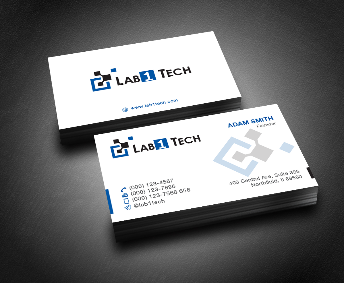 Business Card Design by S22design for Lab1 Tech Limited | Design #18975447