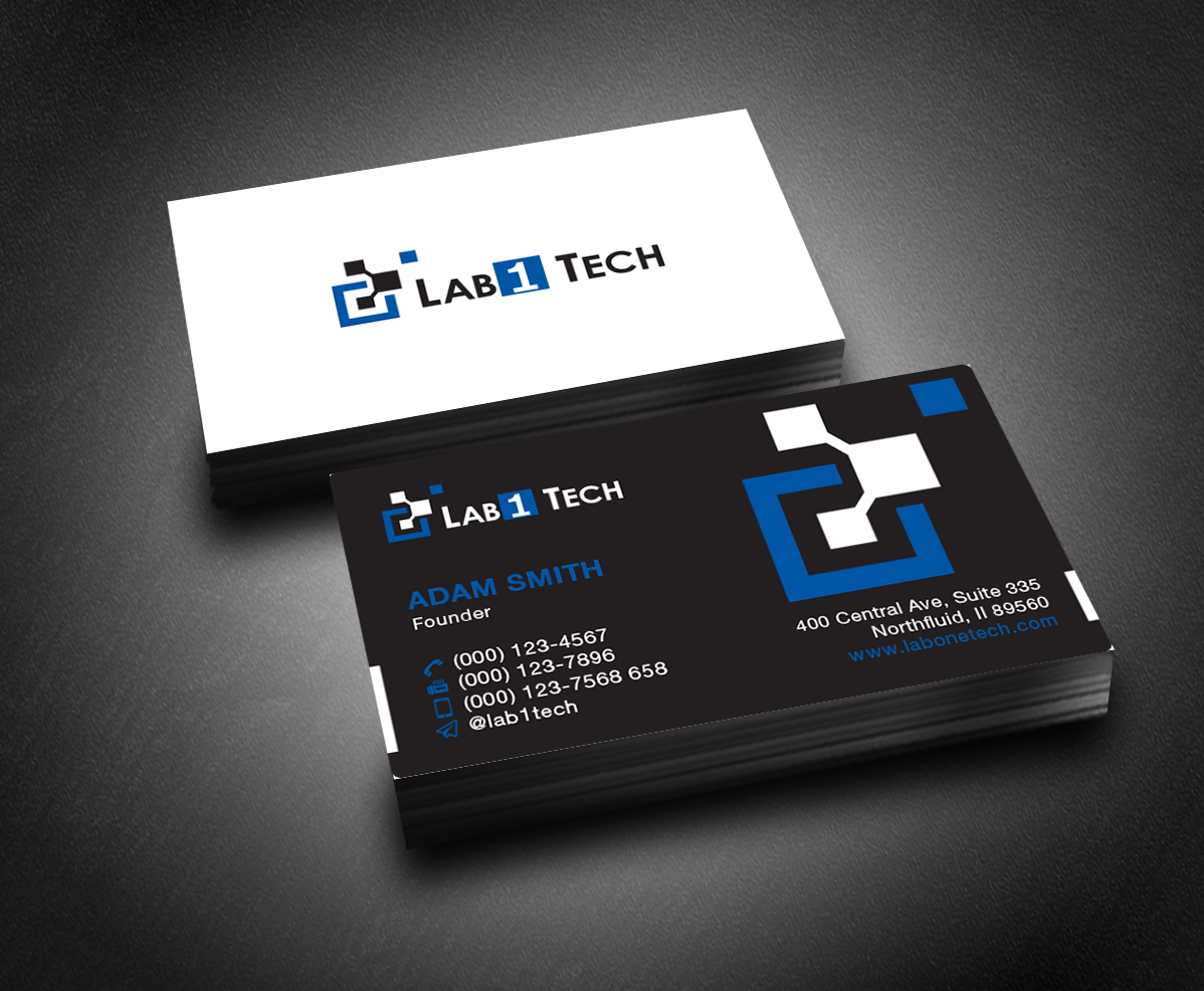 Business Card Design by S22design for Lab1 Tech Limited | Design #18976258