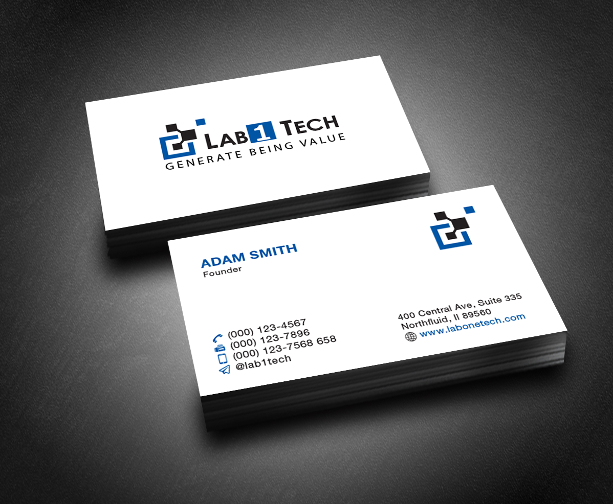 Design de Carte de Visite par S22design pour Lab1 Tech Limited | Design #18976653