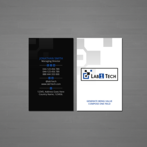 Diseño de Tarjeta de Presentación por Creations Box 2015 para Lab1 Tech Limited | Diseño: #18975769