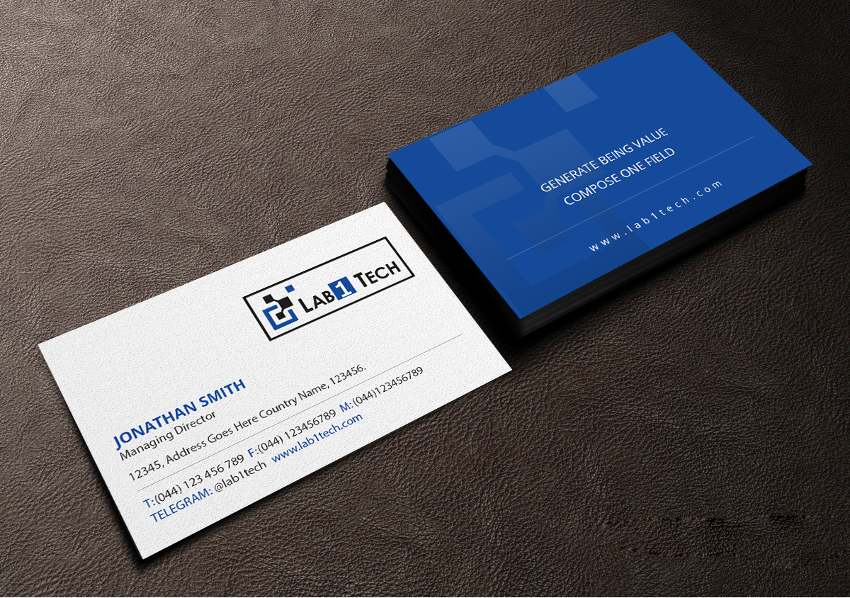Business Card Design by Creations Box 2015 for Lab1 Tech Limited | Design #18975774
