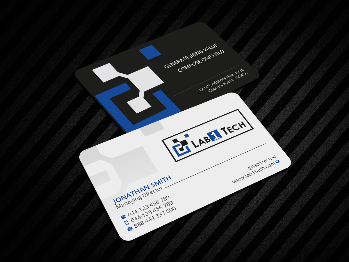 Business Card Design by Creations Box 2015 for Lab1 Tech Limited | Design #18975789