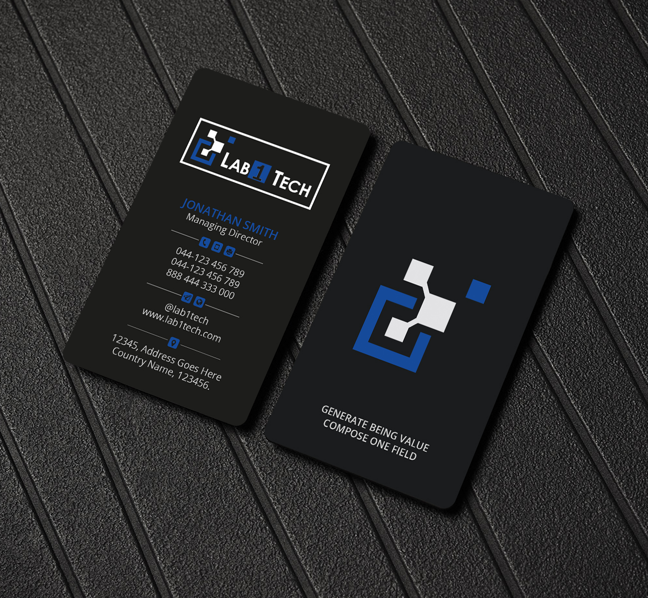 Business Card Design by Creations Box 2015 for Lab1 Tech Limited | Design #18975825