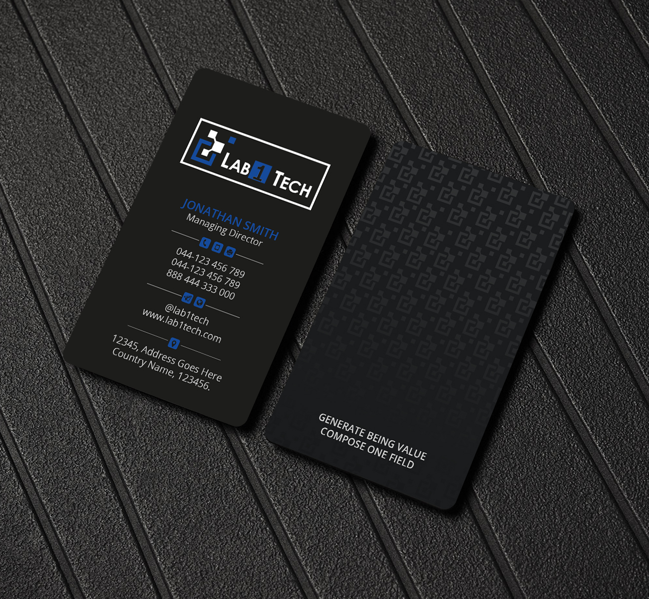 Business Card Design by Creations Box 2015 for Lab1 Tech Limited | Design #18975826