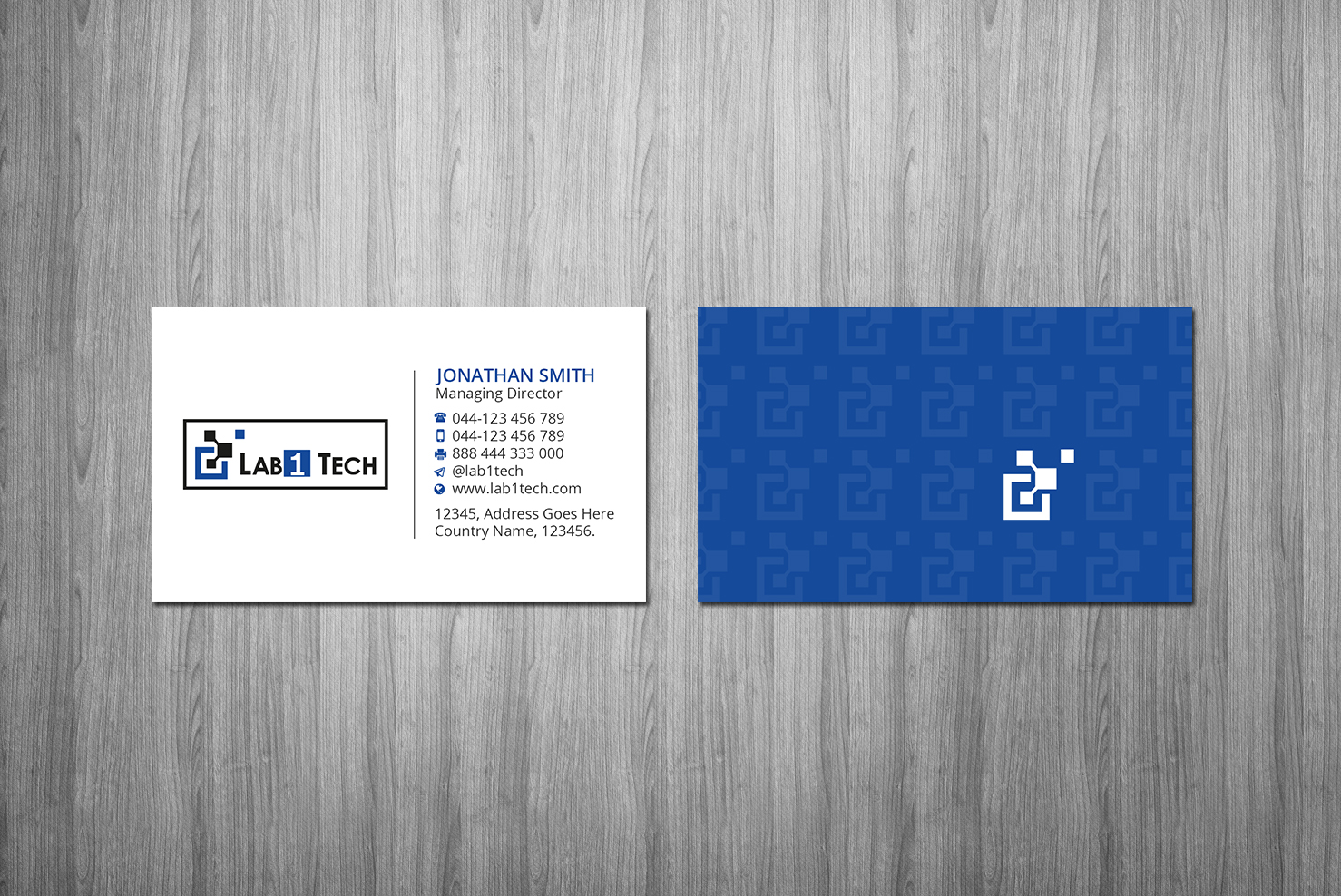Diseño de Tarjeta de Presentación por Creations Box 2015 para Lab1 Tech Limited | Diseño #18975942