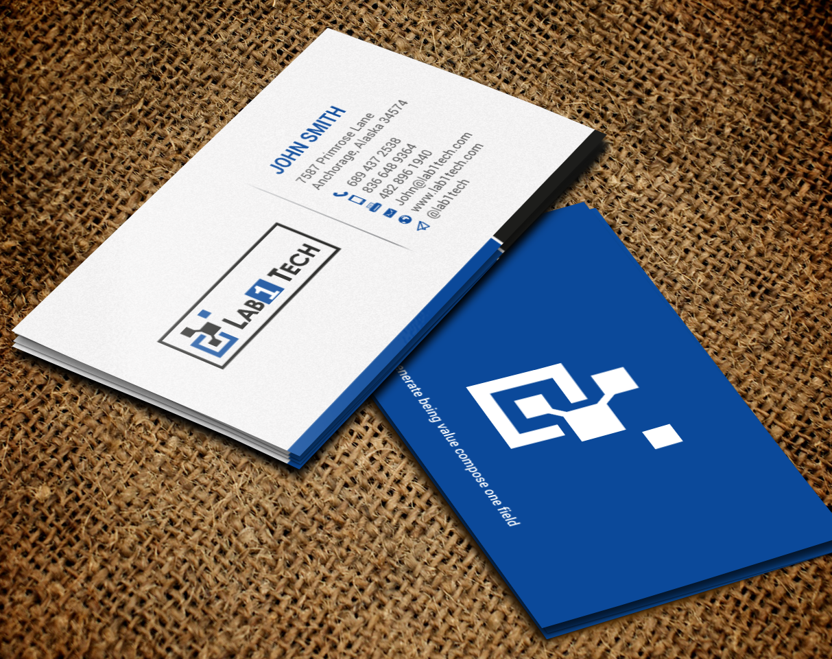 Design de Carte de Visite par chandrayaan.creative pour Lab1 Tech Limited | Design #18973323