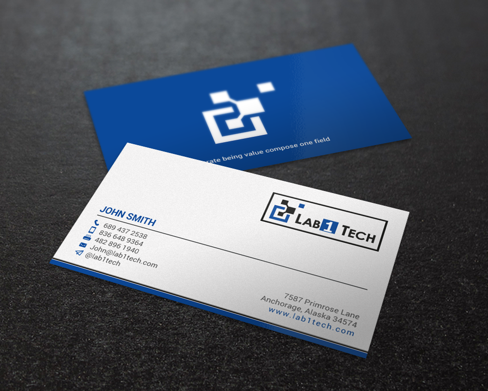 Visitenkarten-Design von chandrayaan.creative für Lab1 Tech Limited | Design #18973324
