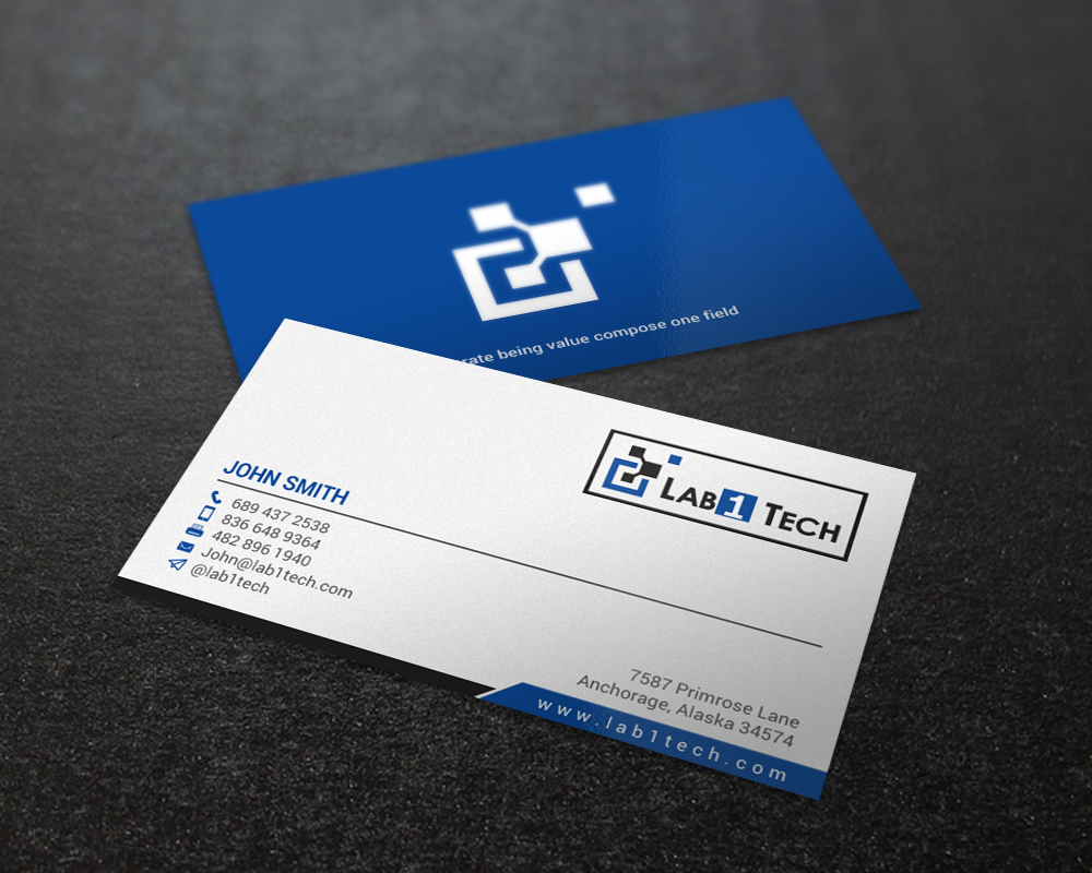 Diseño de Tarjeta de Presentación por chandrayaan.creative para Lab1 Tech Limited | Diseño #18973327