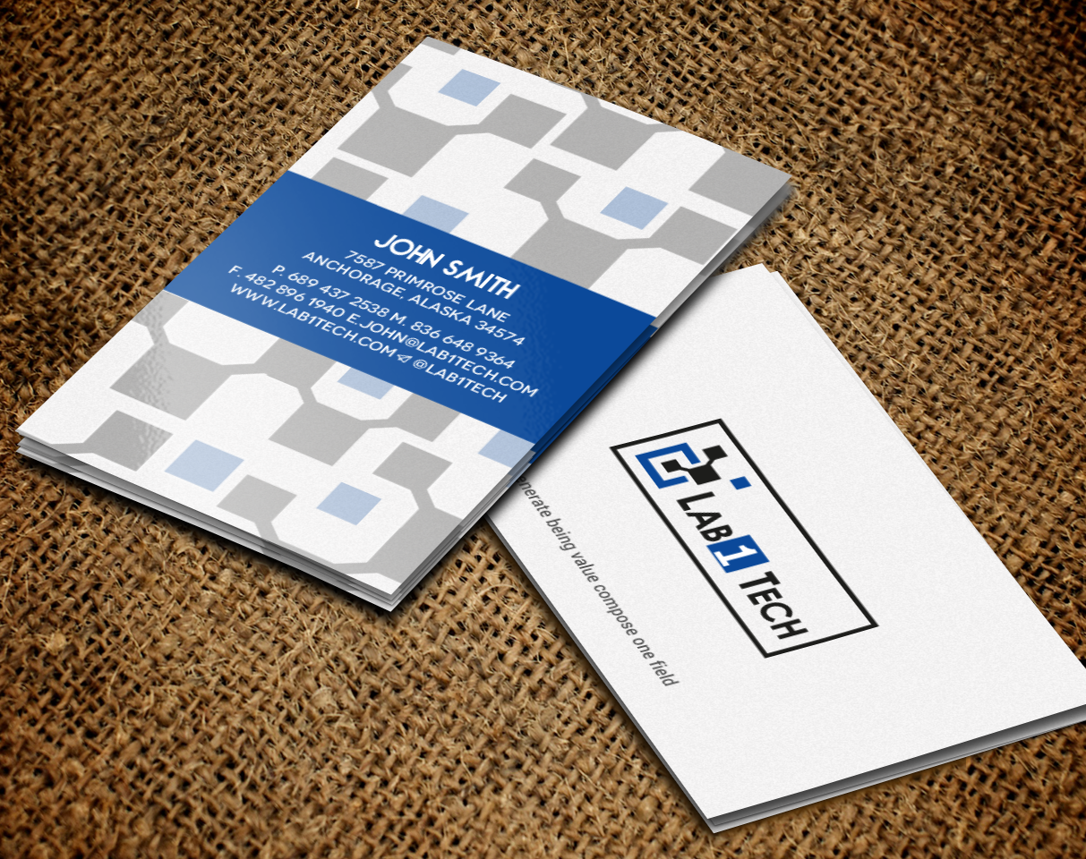 Diseño de Tarjeta de Presentación por chandrayaan.creative para Lab1 Tech Limited | Diseño #18973335