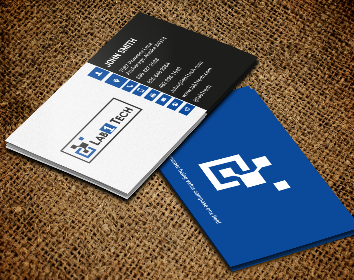 Business Card Design by chandrayaan.creative for Lab1 Tech Limited | Design #18973336