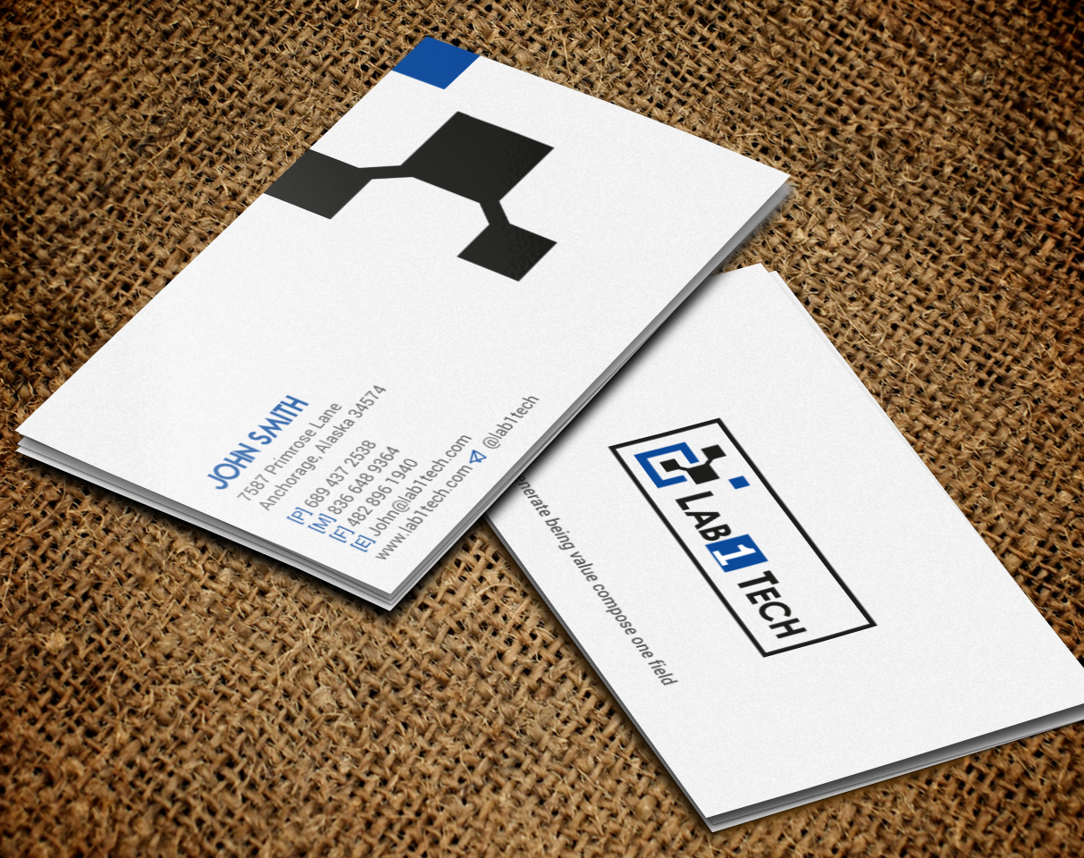 Diseño de Tarjeta de Presentación por chandrayaan.creative para Lab1 Tech Limited | Diseño #18973626