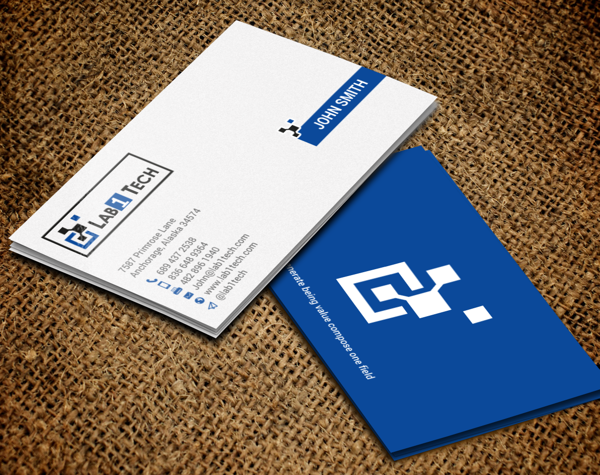 Diseño de Tarjeta de Presentación por chandrayaan.creative para Lab1 Tech Limited | Diseño #18973629