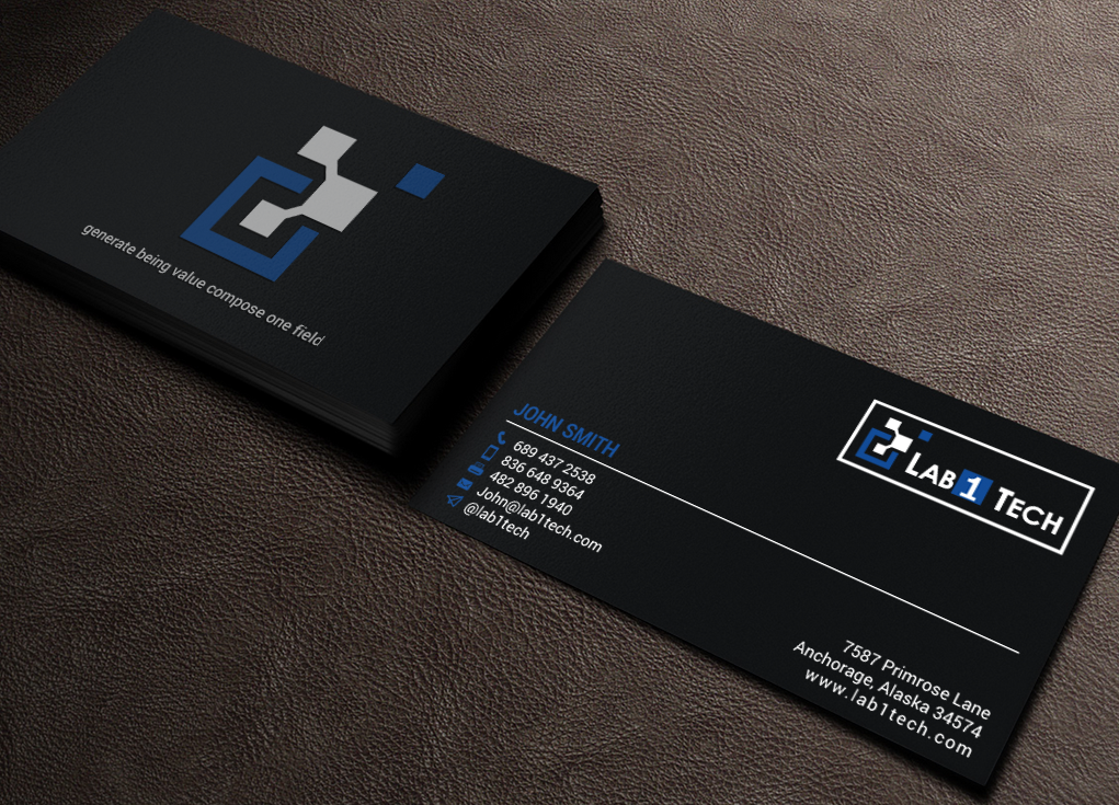 Diseño de Tarjeta de Presentación por chandrayaan.creative para Lab1 Tech Limited | Diseño #19059733