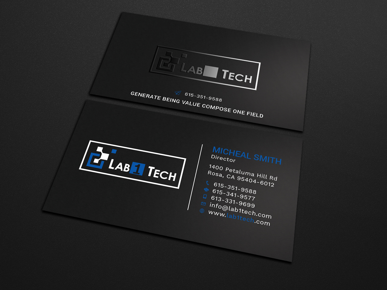 Design de Carte de Visite par Tripti Ranjan Gain pour Lab1 Tech Limited | Design #18971472