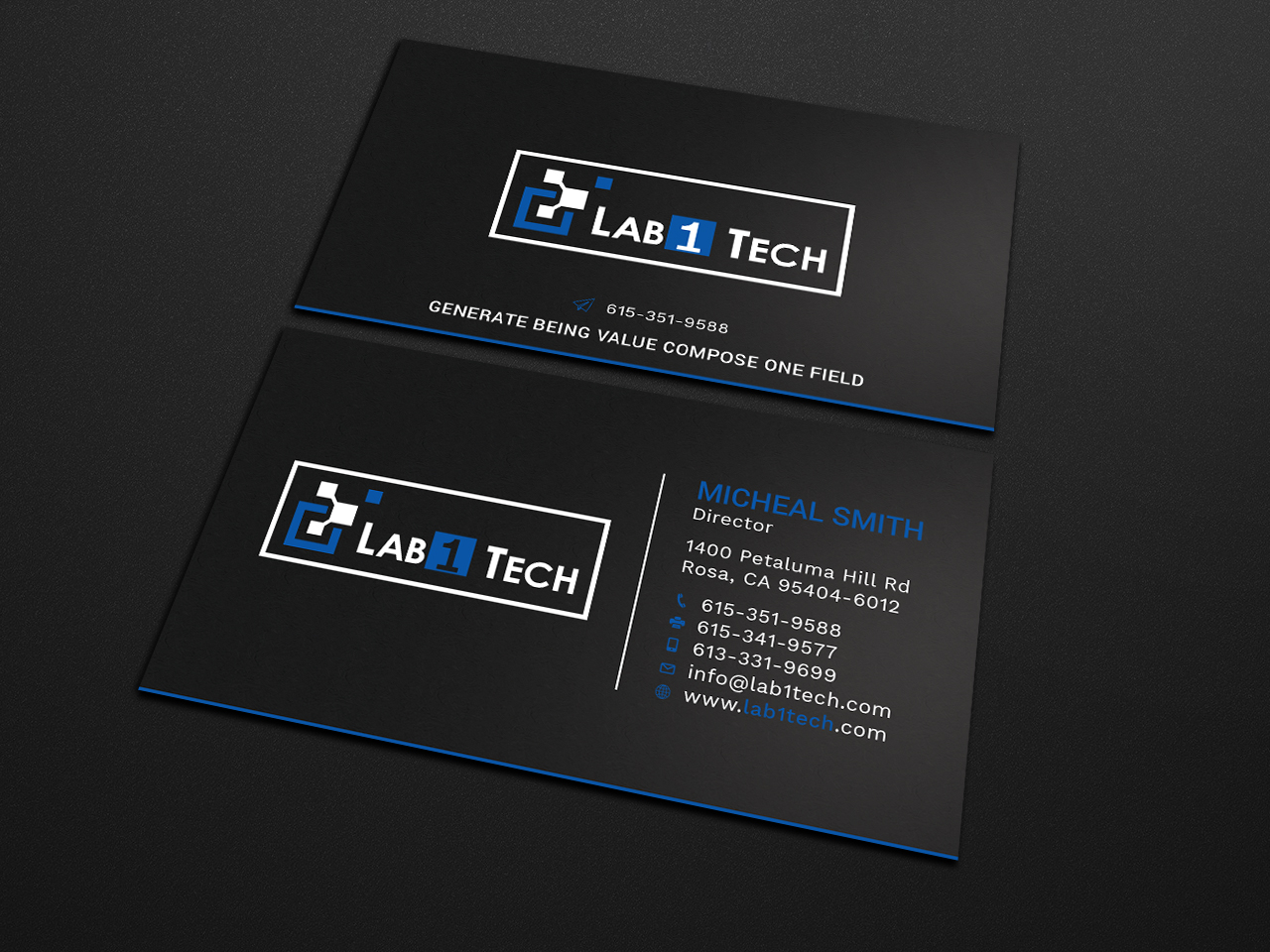 Design de Carte de Visite par Tripti Ranjan Gain pour Lab1 Tech Limited | Design #18971473