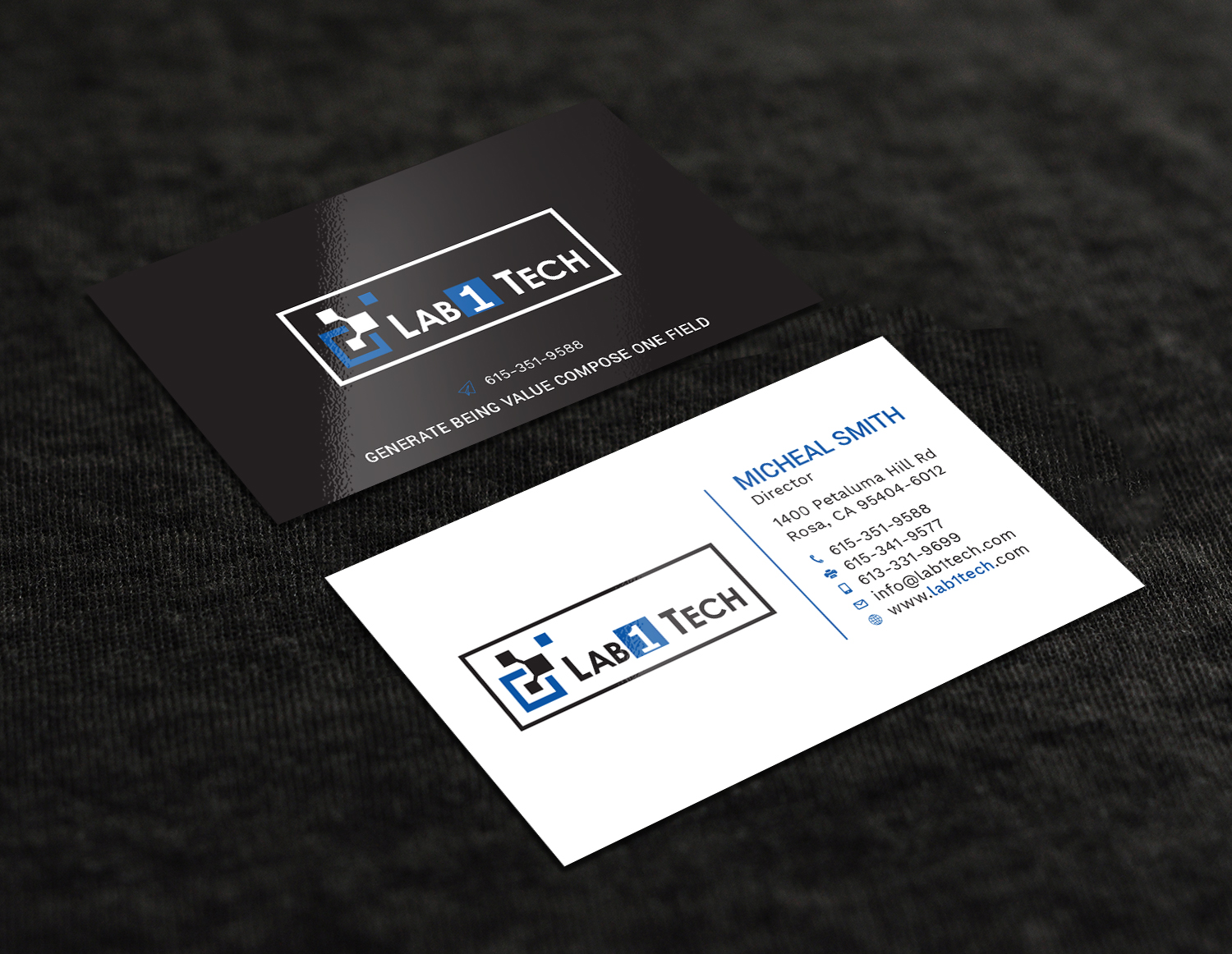Design de Carte de Visite par Tripti Ranjan Gain pour Lab1 Tech Limited | Design #18971483