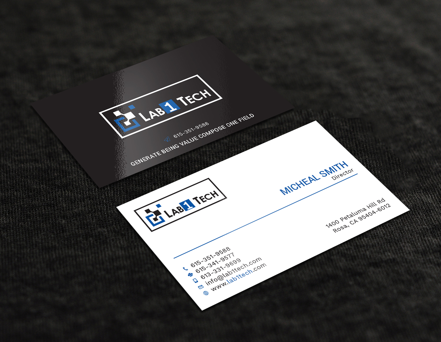 Design de Carte de Visite par Tripti Ranjan Gain pour Lab1 Tech Limited | Design #18971485