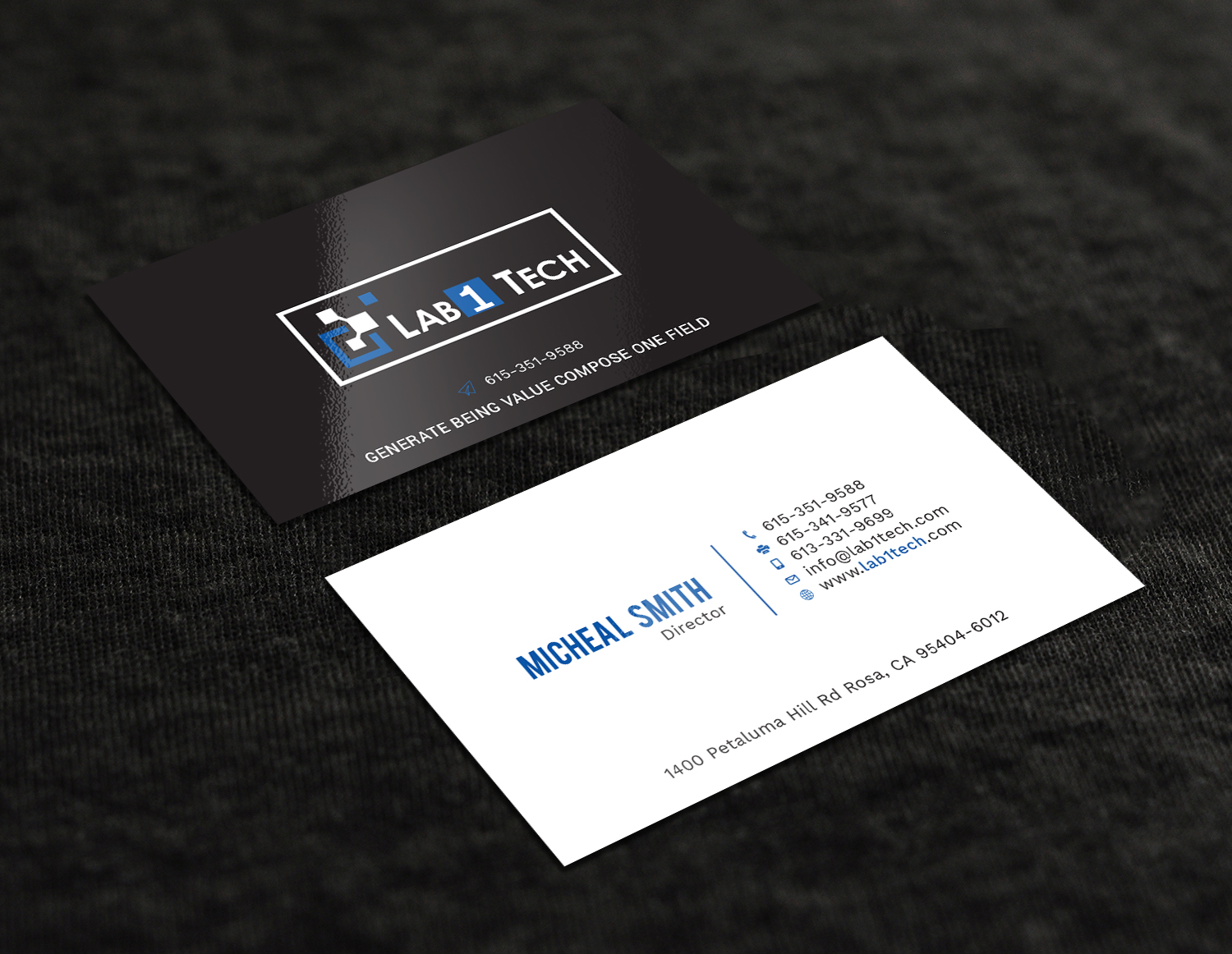 Design de Carte de Visite par Tripti Ranjan Gain pour Lab1 Tech Limited | Design #18971486