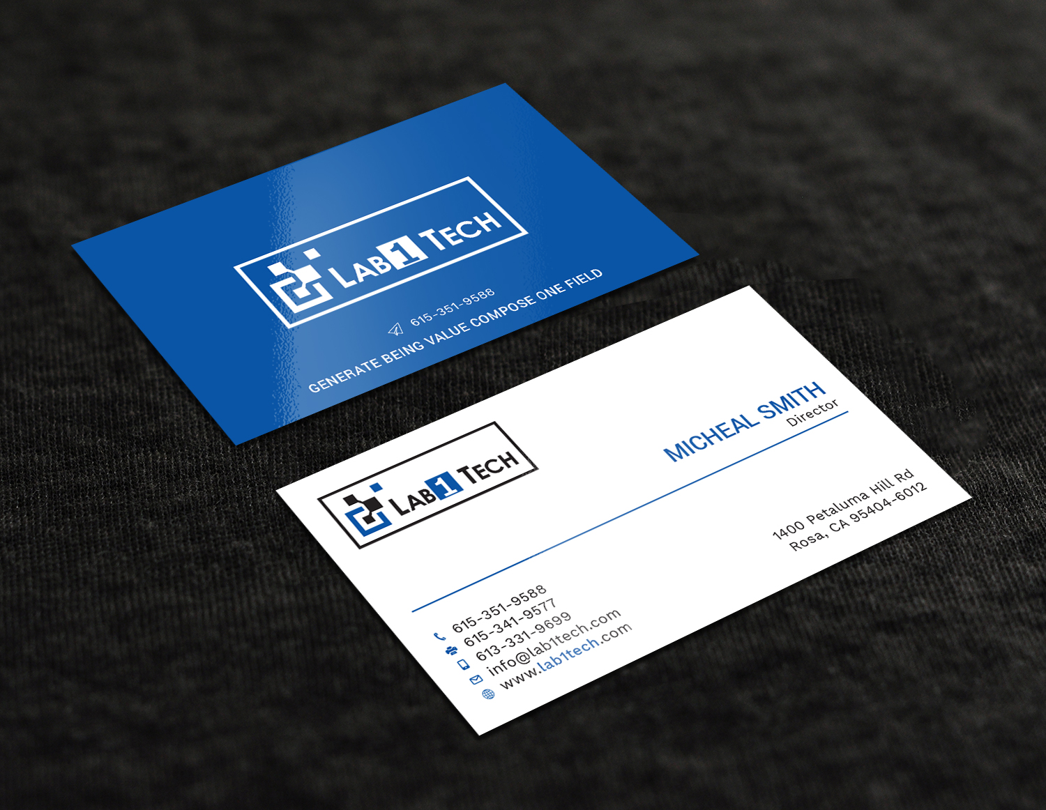 Design de Carte de Visite par Tripti Ranjan Gain pour Lab1 Tech Limited | Design #18971488
