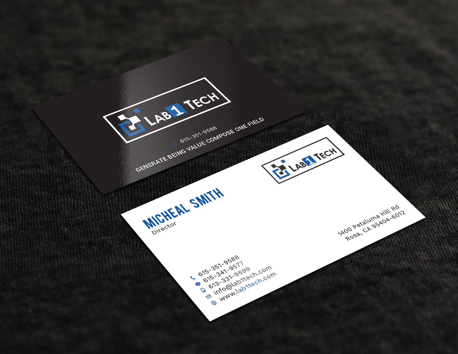 Design de Carte de Visite par Tripti Ranjan Gain pour Lab1 Tech Limited | Design #18971497