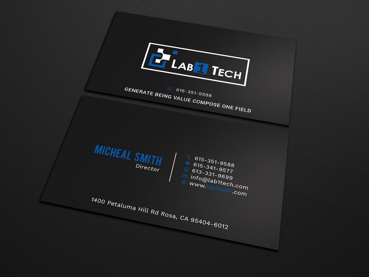 Design de Carte de Visite par Tripti Ranjan Gain pour Lab1 Tech Limited | Design #18971499
