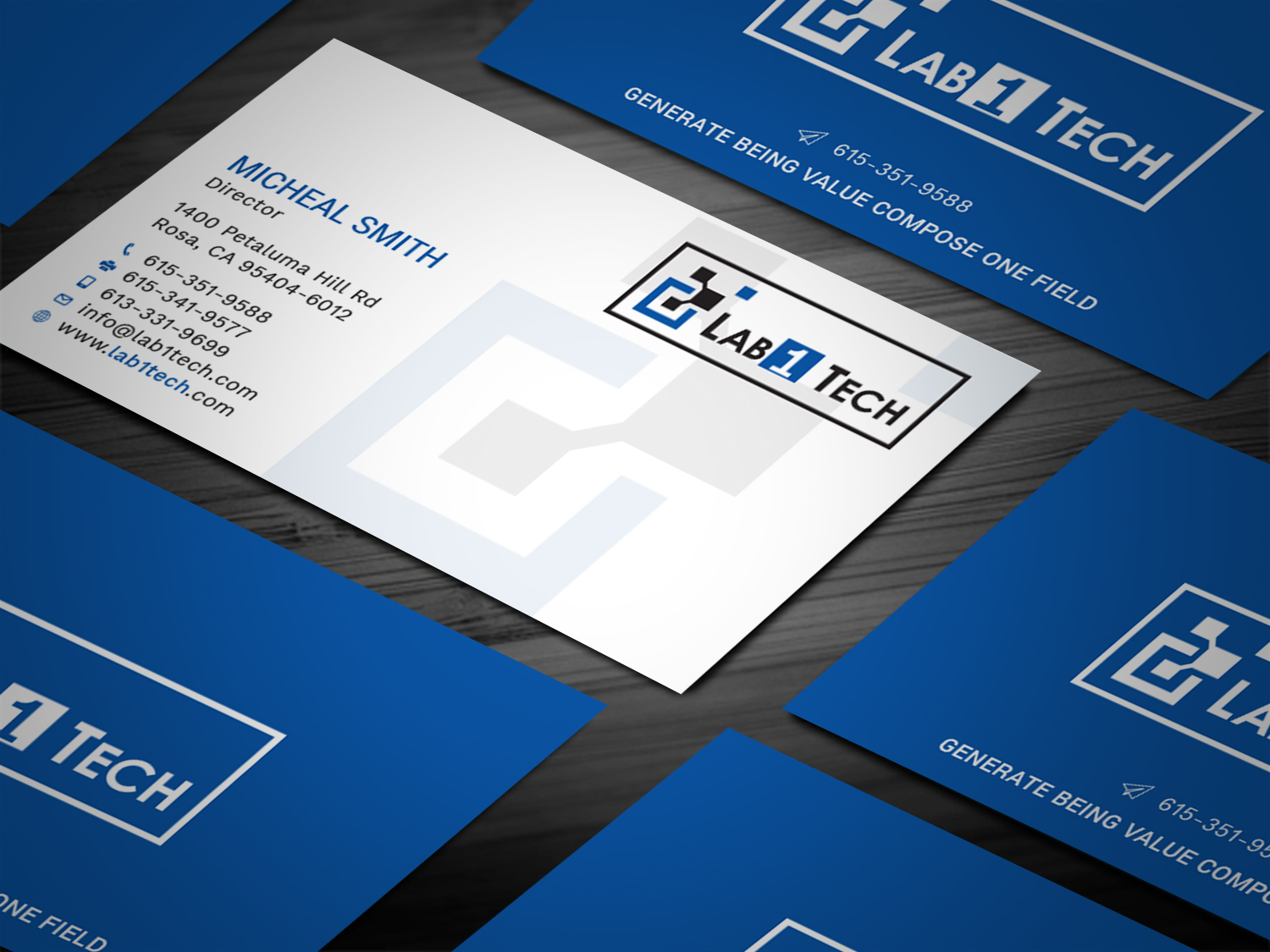 Visitenkarten-Design von Tripti Ranjan Gain für Lab1 Tech Limited | Design #18971507