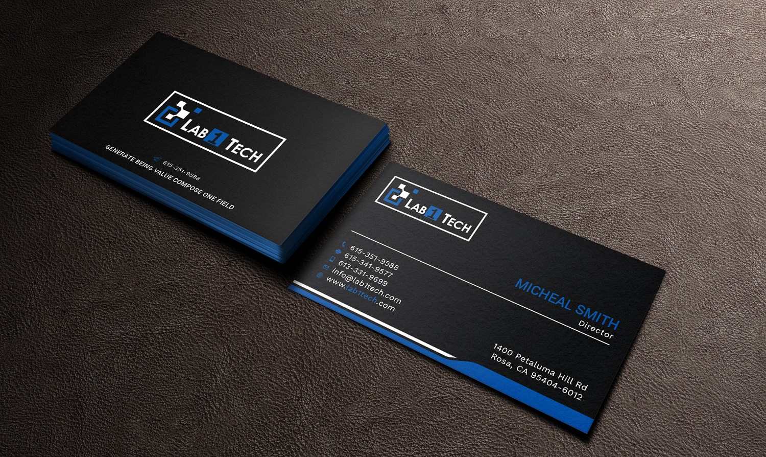 Business Card Design by Tripti Ranjan Gain for Lab1 Tech Limited | Design #18971522