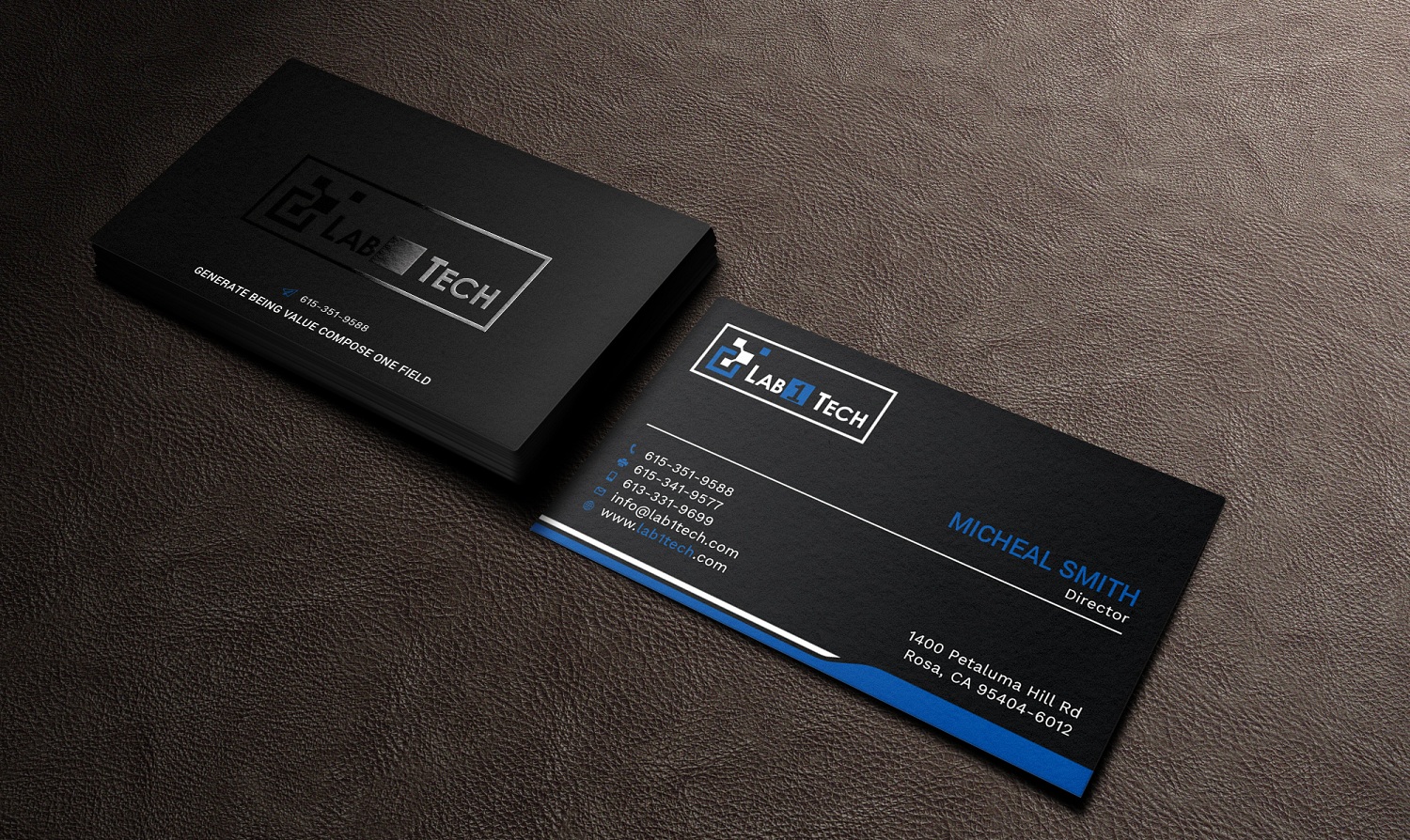 Business Card Design by Tripti Ranjan Gain for Lab1 Tech Limited | Design #18971523