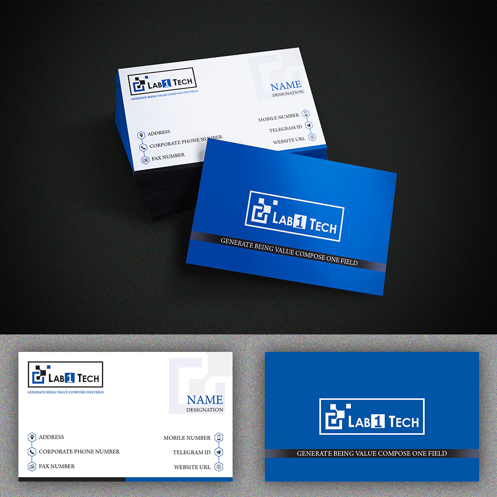 Business Card Design by codopoliz.solutions for Lab1 Tech Limited | Design #19017208