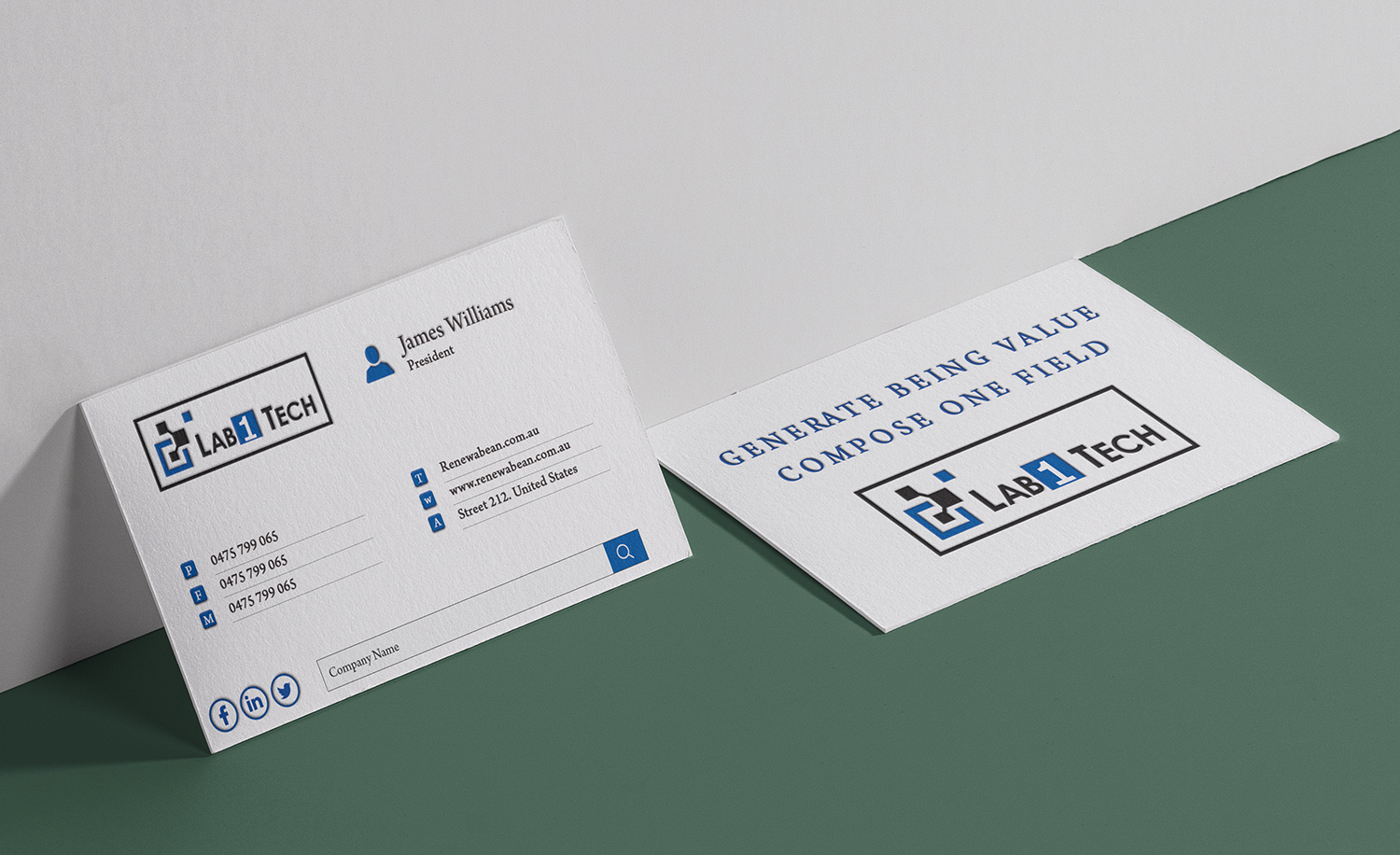 Business Card Design by Nhronju for Lab1 Tech Limited | Design #18998809