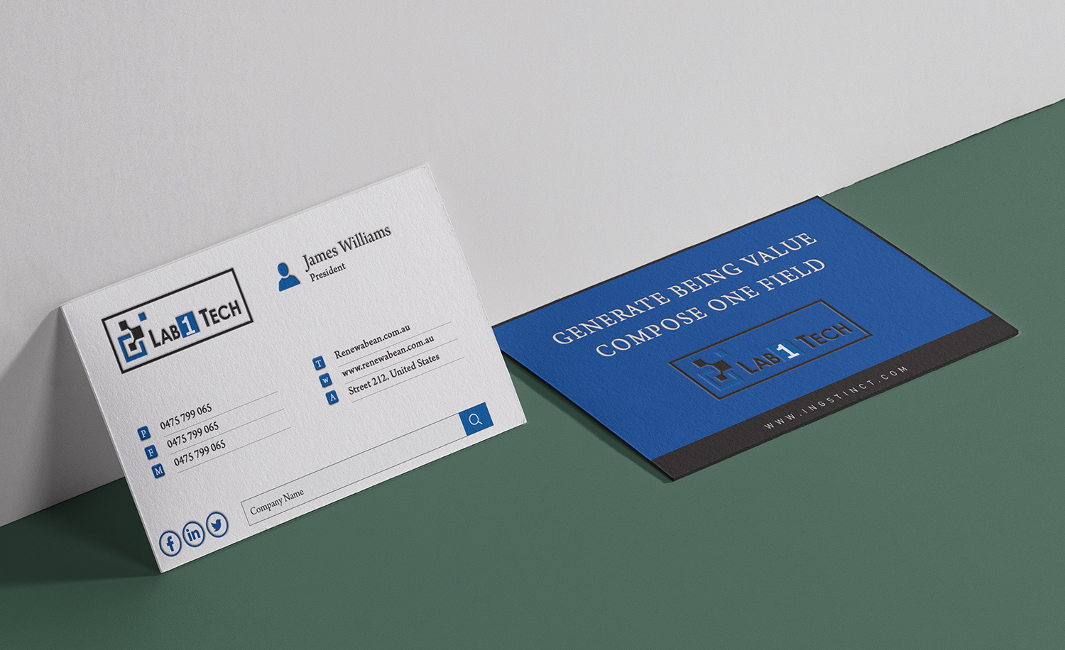 Visitenkarten-Design von Nhronju für Lab1 Tech Limited | Design #18998829