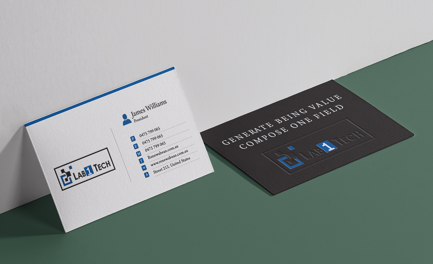 Business Card Design by Nhronju for Lab1 Tech Limited | Design #18998844
