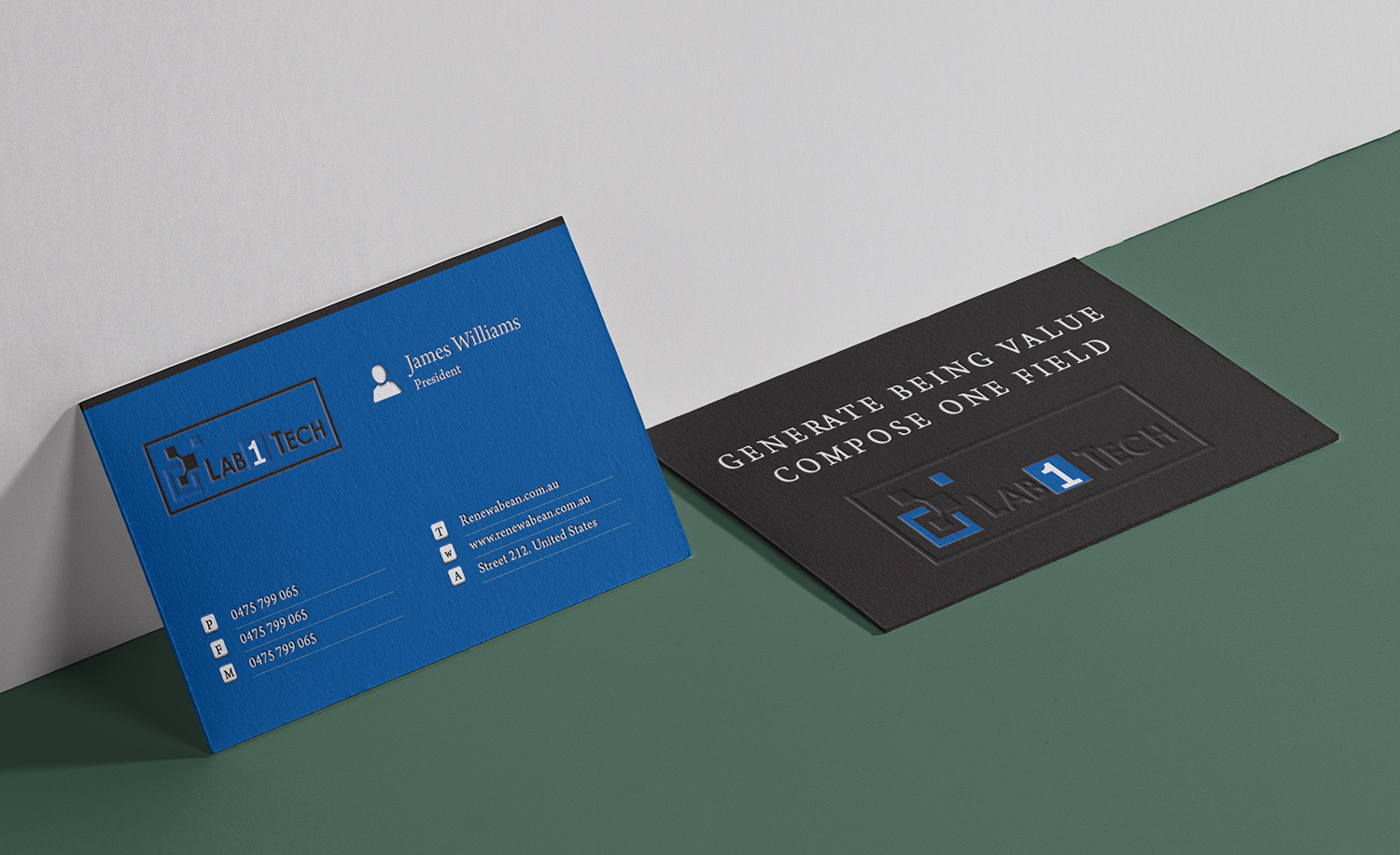 Visitenkarten-Design von Nhronju für Lab1 Tech Limited | Design #18998861