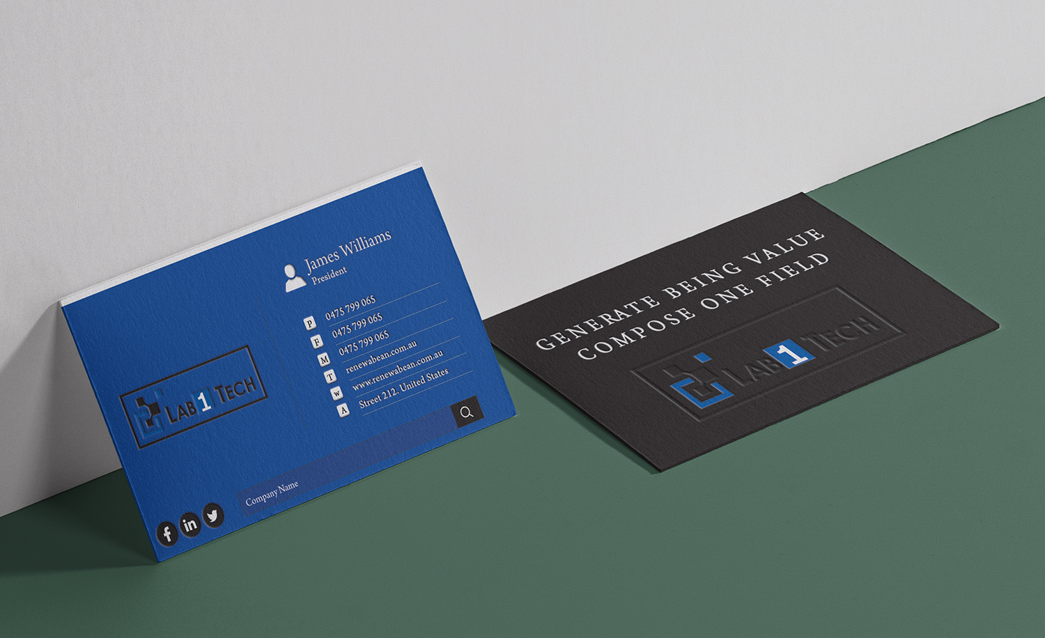 Business Card Design by Nhronju for Lab1 Tech Limited | Design #18998863