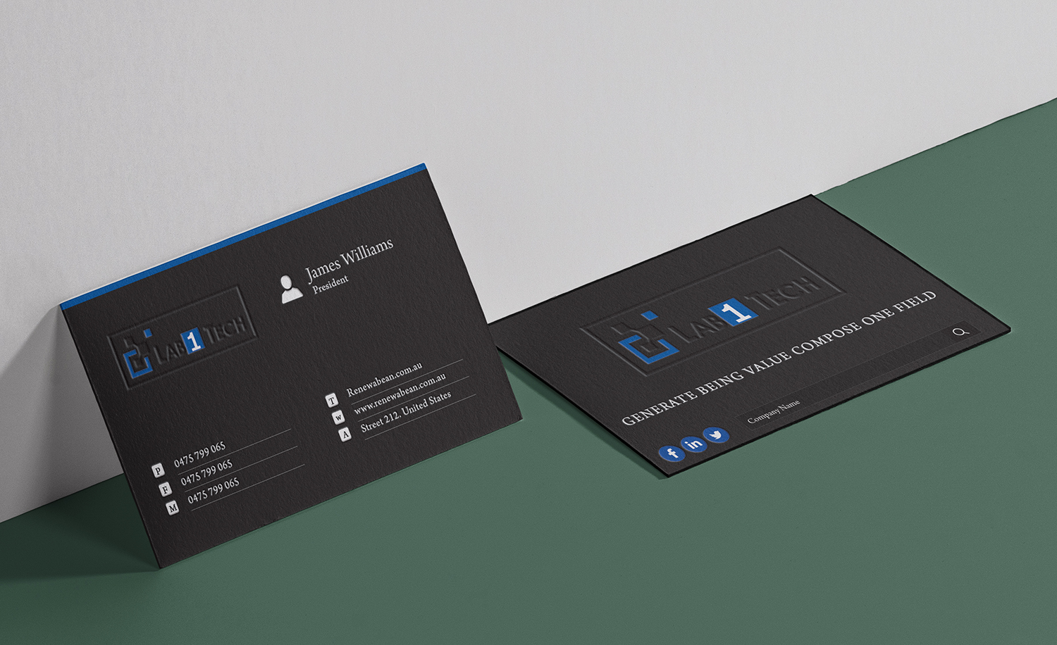 Visitenkarten-Design von Nhronju für Lab1 Tech Limited | Design #18998903