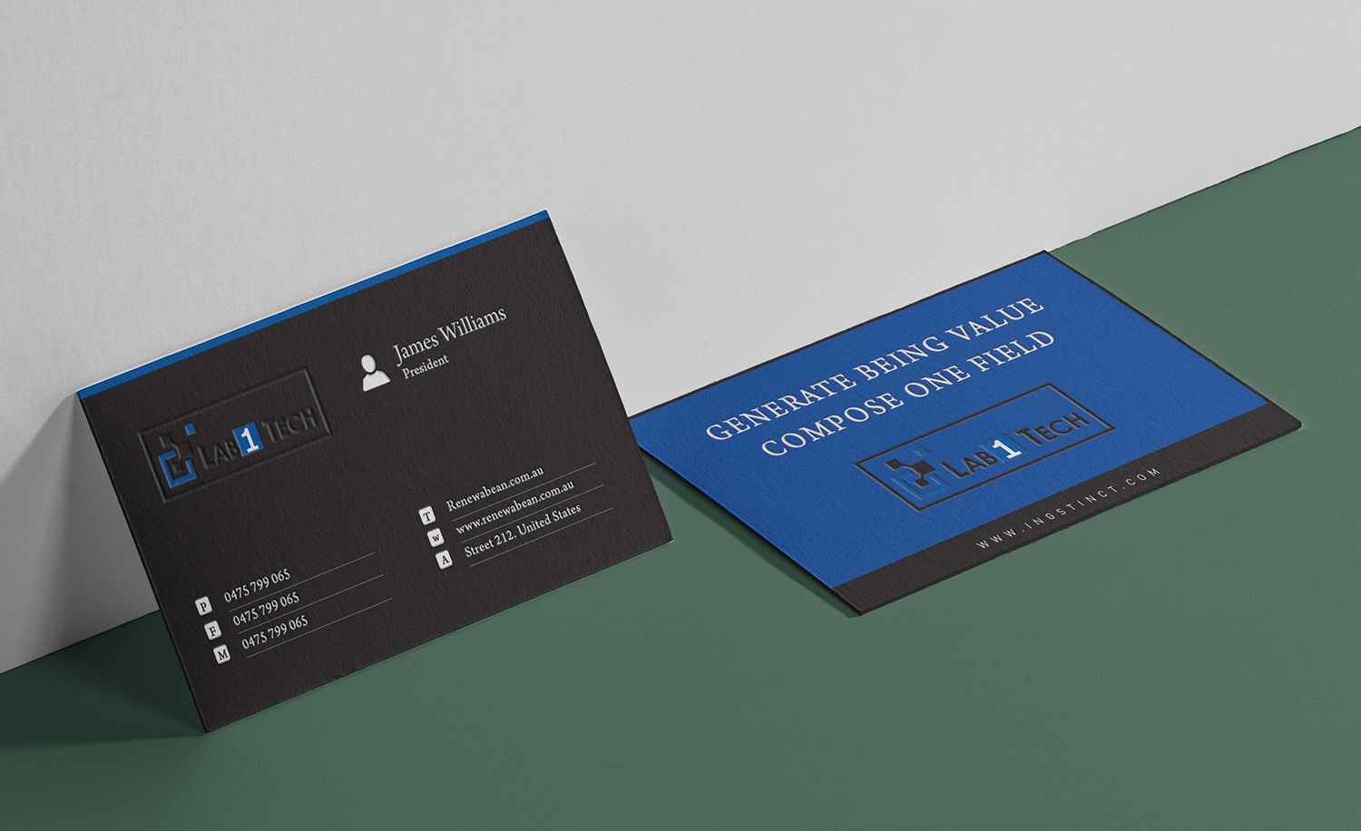 Visitenkarten-Design von Nhronju für Lab1 Tech Limited | Design #18998904