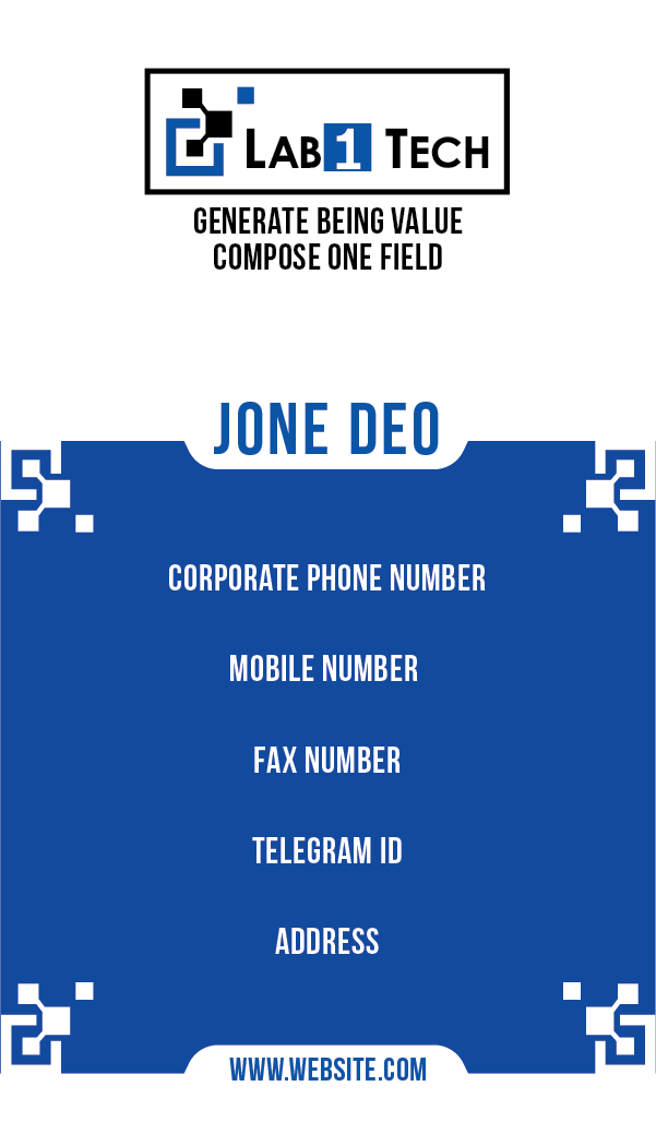 Business Card Design by mohammed0086 for Lab1 Tech Limited | Design #18998332