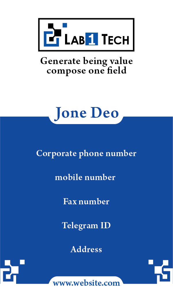 Business Card Design by mohammed0087 for Lab1 Tech Limited | Design #18998475