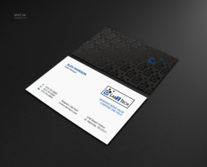 Global Fintech company Name Card Design  | Business Card Design by logodentity