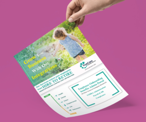 Hire to Retire Flier | Diseño de Flyer por CG PRITAM