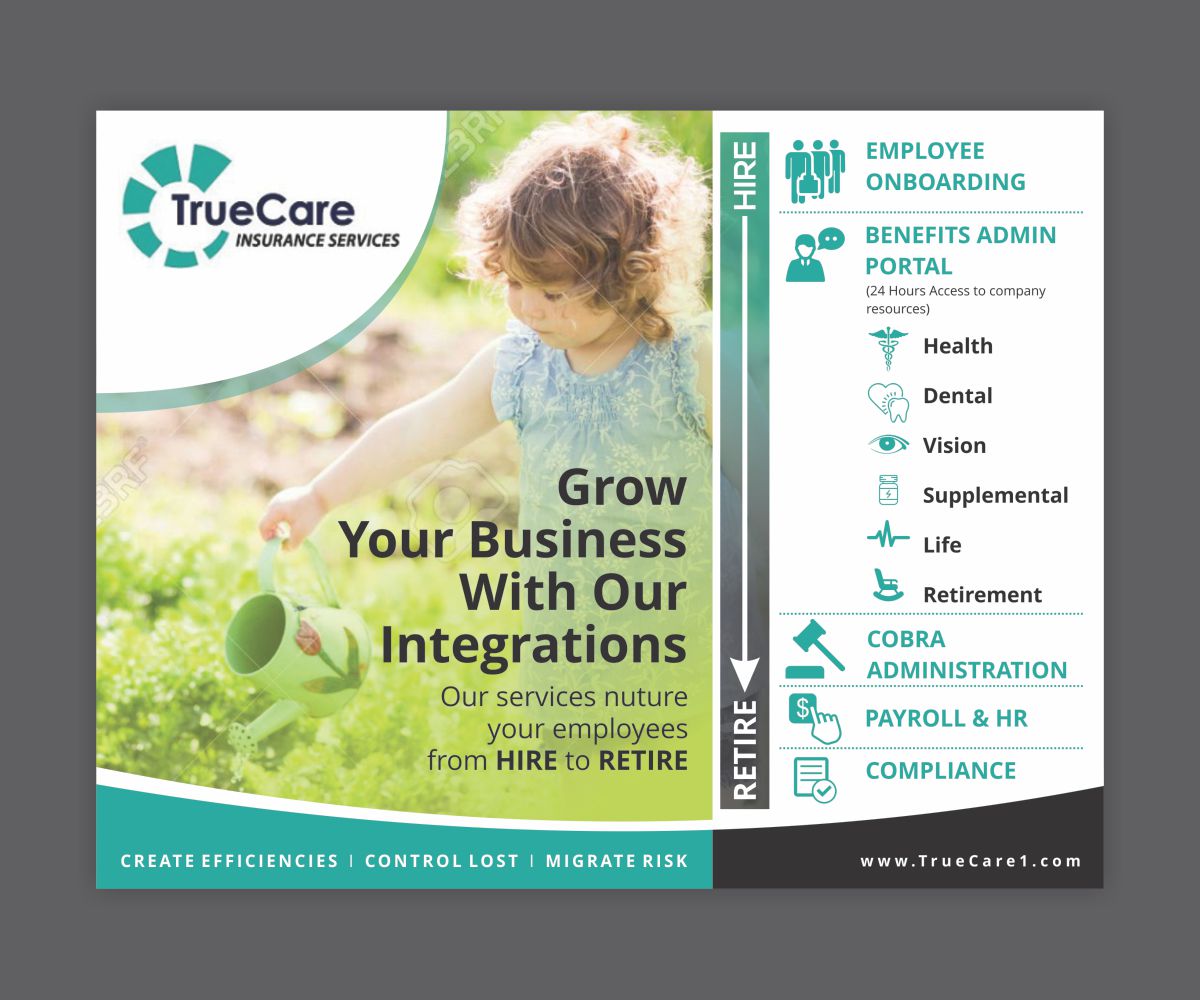 Flyer Design by Cut and Glue for TrueCare Insurance Services LLC | Design #18972446