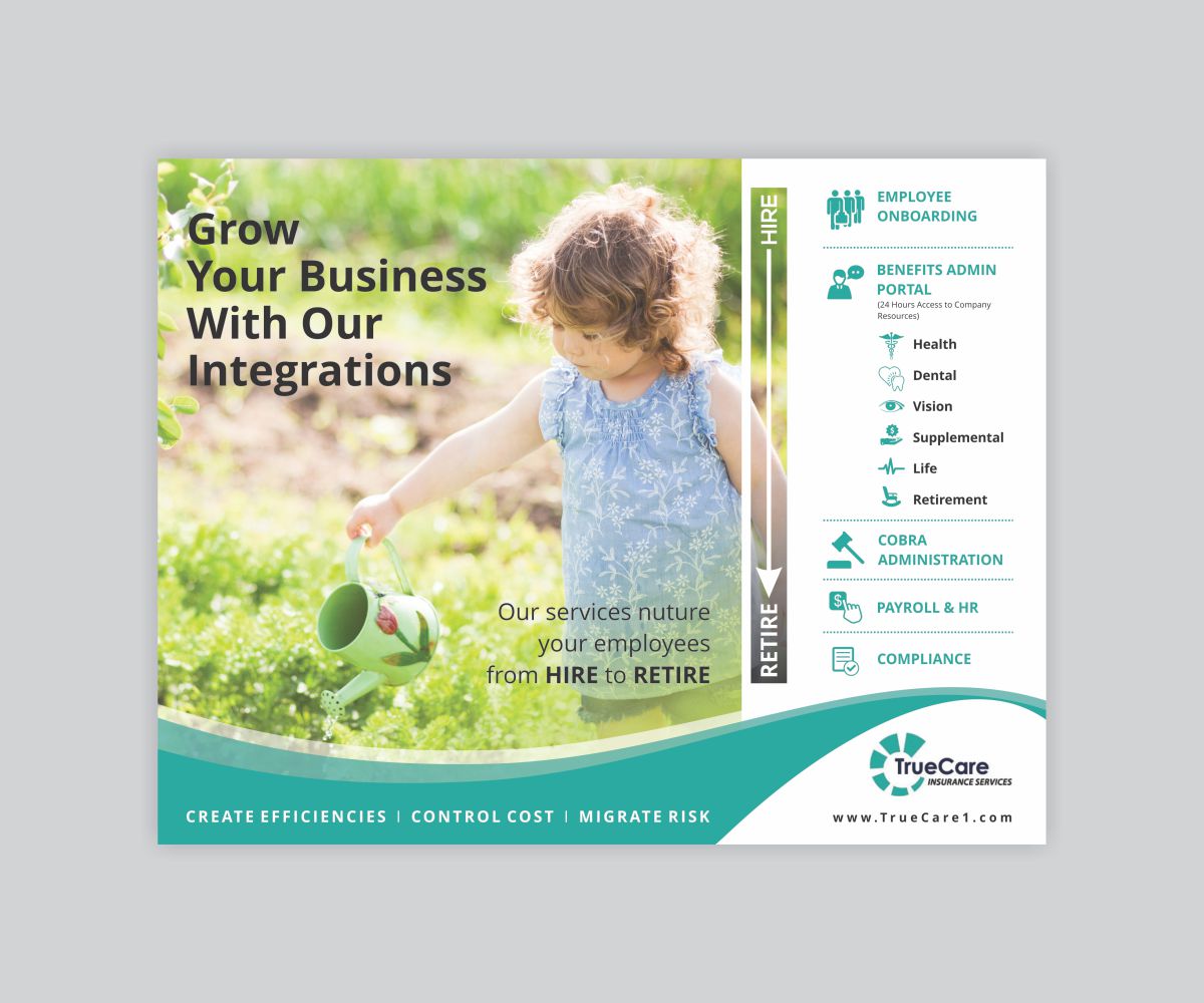 Flyer-Design von Cut and Glue für TrueCare Insurance Services LLC | Design #19099798