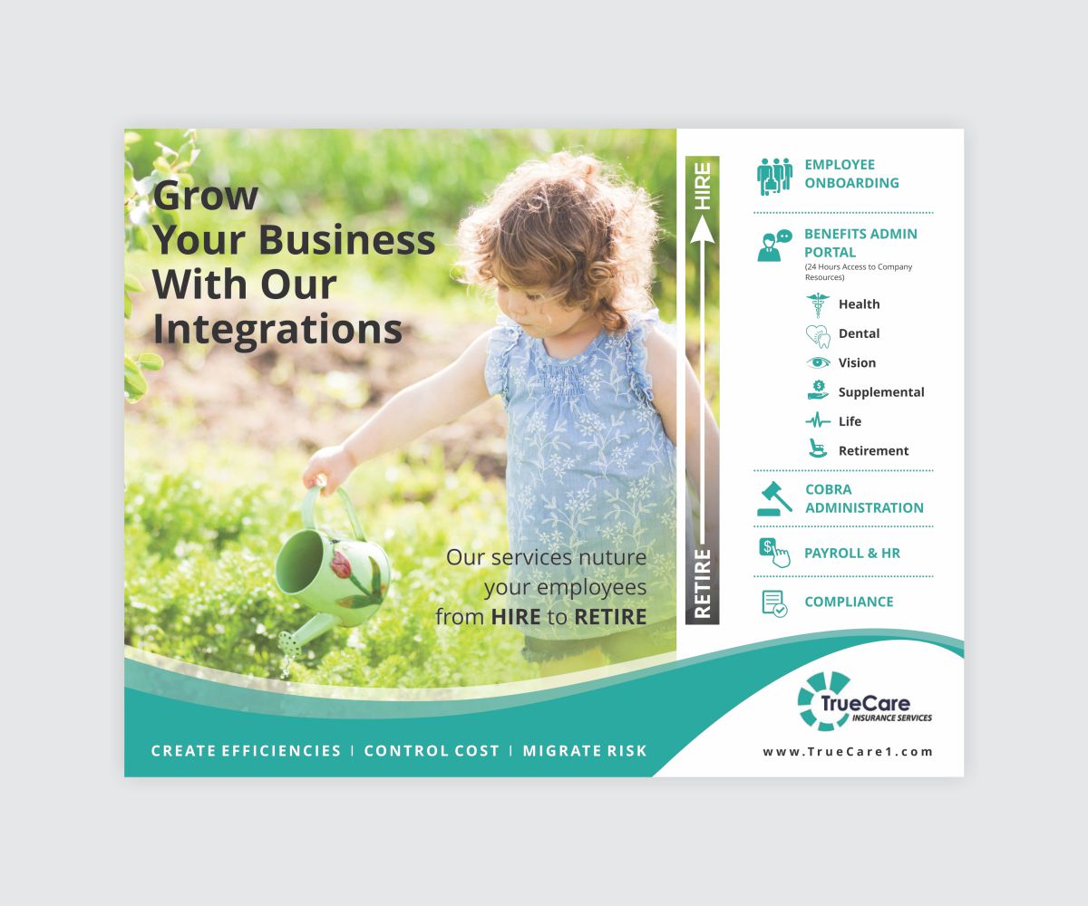 Flyer-Design von Cut and Glue für TrueCare Insurance Services LLC | Design #19403633