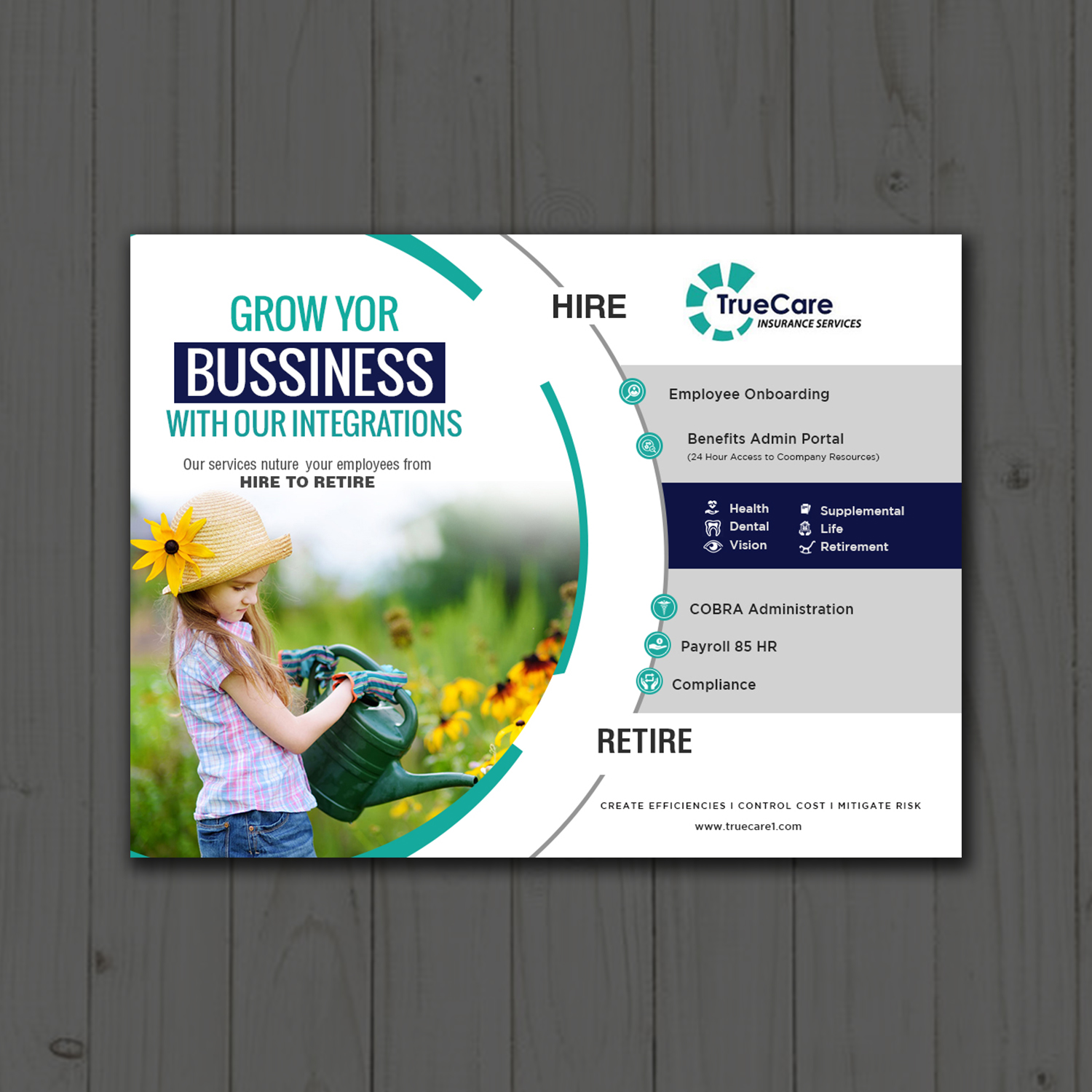 Flyer Design by debdesign for TrueCare Insurance Services LLC | Design #18974369